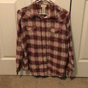 Women’s Wrangler Snap Front Western Shirt Size XL